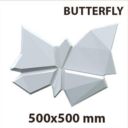 BATTERFLY 3D панель (500 × 500   )